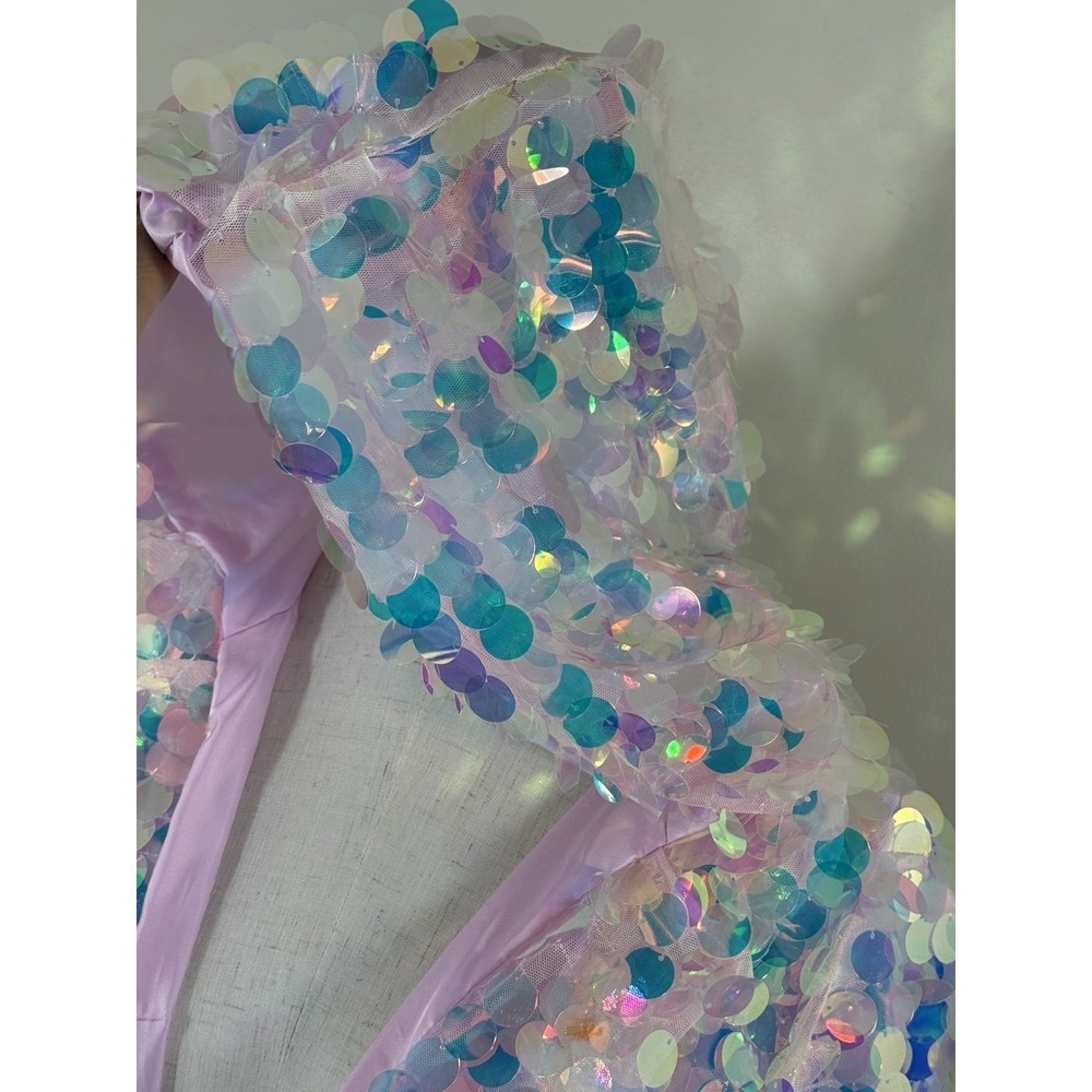 NWT Niwota LED Light Up Sequin Jacket Women L Pink Festival Halloween Rave - Picture 5 of 16
